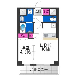 Moolio新深江の物件間取画像